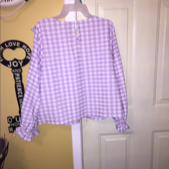 H&M Pretty Purple Ruffled Blouse - Picture 5 of 5